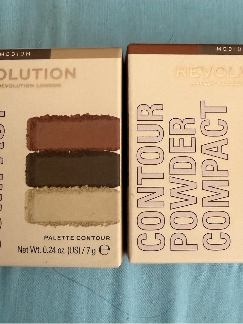 2️⃣ SET OF TWO Revolution Contour Powder Compact with Palette Contour Shades